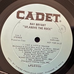 Promo ~ RAY BRYANT Up Above The Rock LP ’68 CADET LPS-818 Jazz Funk EX