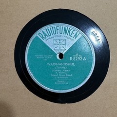 RARE 1920s Radiotogunken R8292 German 78rpm-Waidmannsheil Hunters March Telefunk