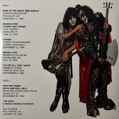 Kiss Diamonds & Dust II Light Blue/Green Splatter Vinyl 1 LP Live 1970-83 SBD