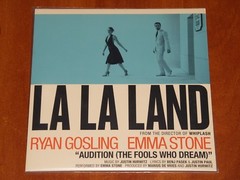 LA LA LAND OST JUSTIN HURWITZ *RARE* SIGNED LP BLUE VINYL & 7″ SINGLE PROMO !!