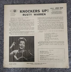 Rusty Warren “Knockers Up!” Vintage Vinyl Comedy JGM 2029 VG ++/VG ++