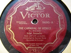 1928 JOHN AMADIO FLUTE BRICCIALDI Carnival of Venice/ Doppler Hungarian Fantasie