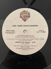 Bob James/David Sanborn – “Maputo” Vinyl LP Album Promo Contemporary Jazz