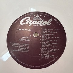 THE BEATLES WHITE ALBUM SEBX-11841 1978 2LP WHITE VINYL CAPITAL PHOTOS/ No Cover