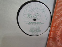 BLIND JOHN DAVIS – “STOMPING ON A SATURDAY NIGHT” / ALLIGATOR RECORDS 1977