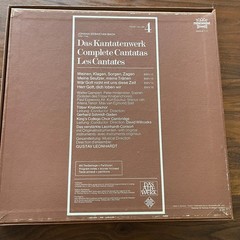 J.S. Bach Das Kantatenwerk Complete Cantatas Vol 4 LP Box Set 1972 Telefunken