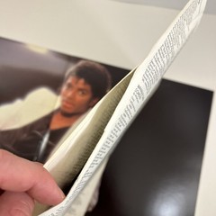 Michael Jackson Thriller (1982) Vinyl Record, Lyric Sleeve