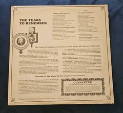 3 Viny ~ 2 LPs ~ The Longines Symphonette Society Presents The Years To Remember