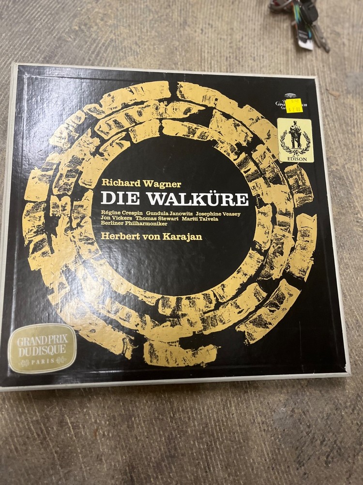 Wagner Die Walkure 5 LP Box Set Karajan Deutsche Grammophon DG Complete