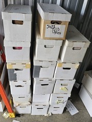 Box Lot of 170 Vinyl 45 Records From Collection Mostly Country VG+ In Sleeves