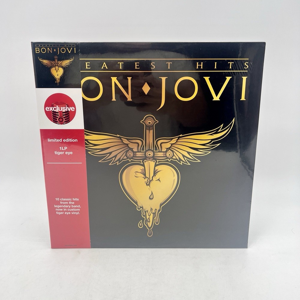 Bon Jovi – Greatest Hits LP Limited Edition Tiger Eye Vinyl New & Sealed
