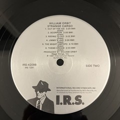 WILLIAM ORBIT Orbit VG+ & Strange Cargo NM LP IRS 42019 IRS 42098 Vinyl Record