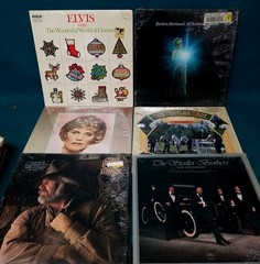 30 VTG 12″ LP Open Shrink Resellers Lot Xmas Pop Oldies Country Classical