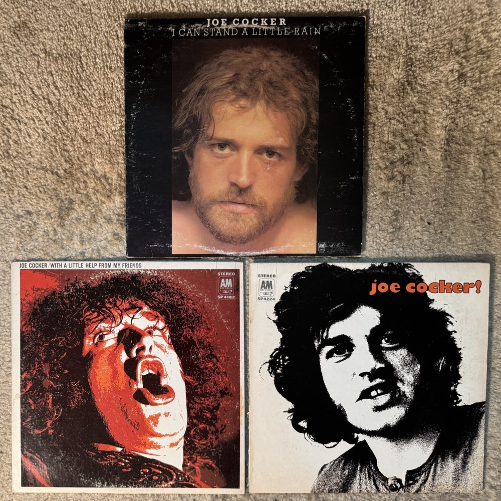 Joe Cocker Lot Of 3 Vinyl Record LPs – See Picture for Titles
