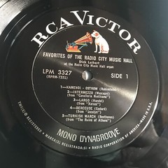 [JAZZ/CLASSICAL]~EXC LP~DICK LEIBERT~Favorites Of The Radio City Music Hall~1965
