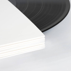 20ct 12-Inch LP Vinyl Record Jackets – 350gsm White Cardboard Covers, Blank Albu