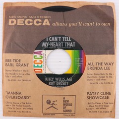 Kitty Wells And Roy Drusky – I Can’t Tell My Heart That – 45 rpm Record 9-31164