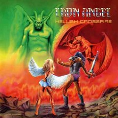 Iron Angel Hellish Crossfire LP Vinyl THRASH metal SODOM Razor kreator sepultura