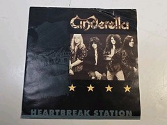 Cinderella Heartbreak Station 1991 7″ 45rpm Vinyl Single With Picture Sleeve Ger