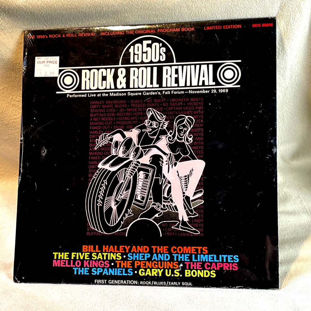 1950’s Rock & Roll Revival – LP w/Program 1985 Recorded Live SEALED BDS 69016