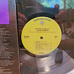 Black Sabbath Master of Reality Vinyl LP 1971 1st Press w/ POSTER & Inner Sleeve