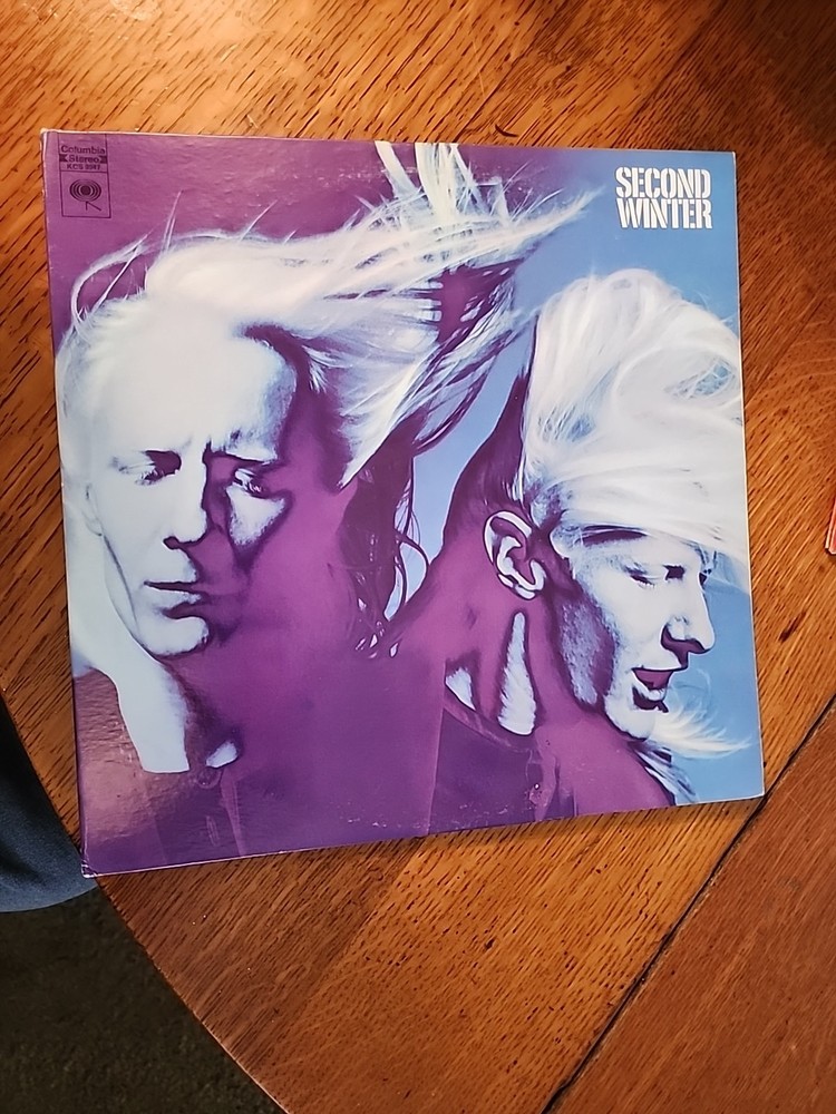 JOHNNY WINTER SECOND WINTER TWO RECORD LP WITH BLANK BACK ON SIDE FOUR