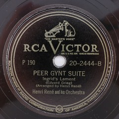 Henri René & His Orchestra Peer Gynt Suite ‘n Swing 4x 10″ 78rpm Record Book Set