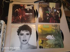 Johnny Winter and Slave Blues Funk 4-Album Vinyl Lot