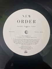 New Order Lp Substance 1987 V. G + Promo Copy Original Press