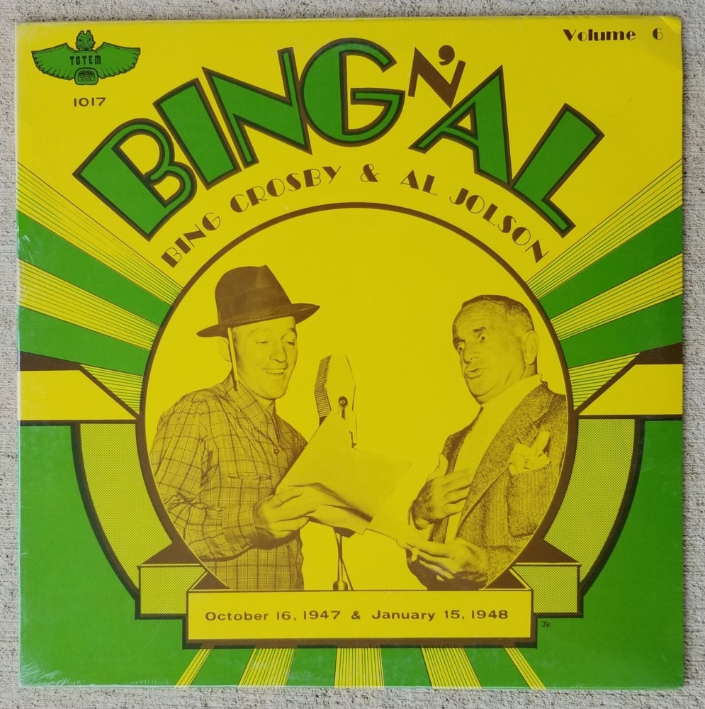 Bing Crosby & Al Jolson — BING ‘N AL VOLUME 6 (1947, 1948) — New, SS 1975 LP