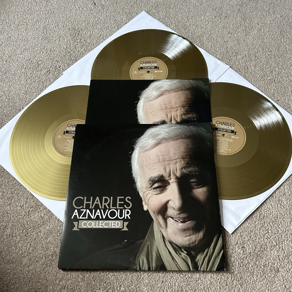 Charles Aznavour – Collected Vinyl Record 3xLP GOLD 2017 MOV Numbered