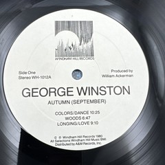 George Winston Lp Autumn Piano Solos On Windham Hill – NM/VG+