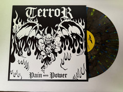 TERROR “PAIN INTO POWER” LP RECORD CLEAR W/ NEON YELLOW & BLUE SPLATTER VINYL