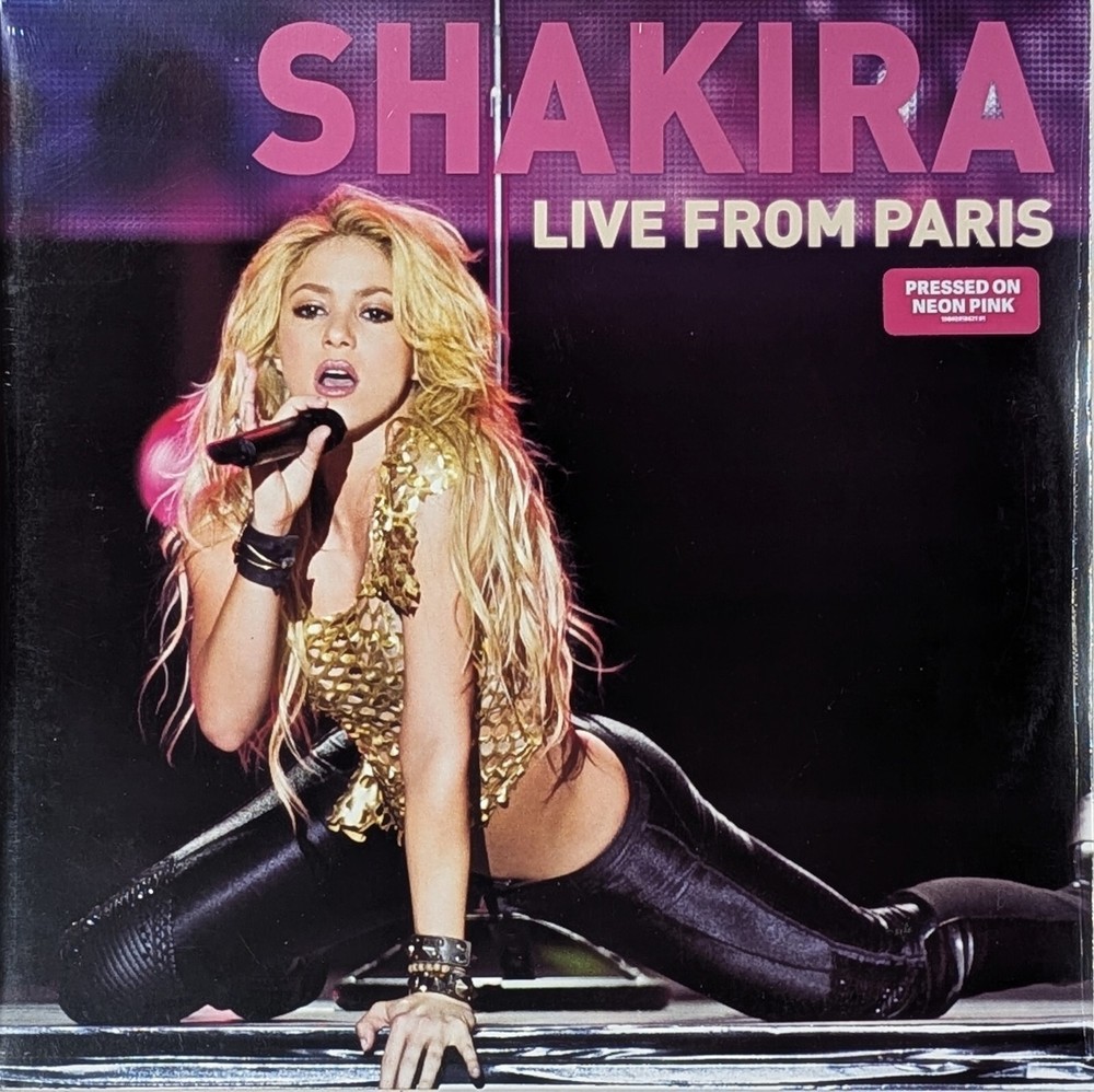 SHAKIRA Live From Paris SEALED limited edition 2LP Neon Pink Vinyl RSD