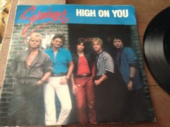 1984 SURVIVOR Vinyl Record “High On You” VITAL SIGNS Everlasting ROCK 45 RPM