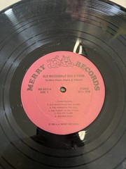 Nursery School Songs Rain Rain Go Away Vinyl LP Merry Children’s Record 1972 EX