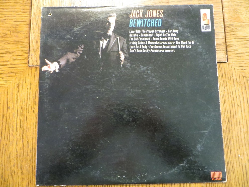 Jack Jones – Bewitched – 1963 – Kapp Records KL-1365 Vinyl LP VG/VG!!!