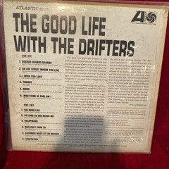 The Drifters–The Good Life With The Drifters ATL-8103 LP G Vinyl-signed C.Thomas