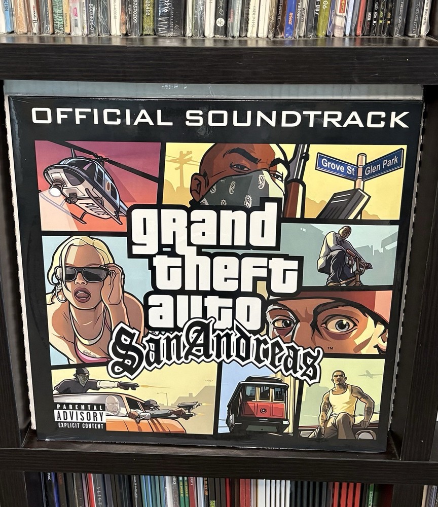 Grand Theft Auto – San Andreas Video Game Soundtrack 2LP Yellow Vinyl New GTA