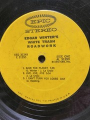 Edgar Winter’s White Trash Roadwork Epic 1972 Rick Derringer Vintage Vinyl