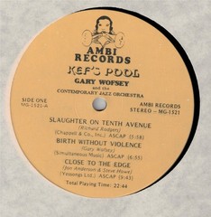 Gary Wofsey And The Contemporary Jazz Orchestra Featuring Phil Woods, Kef’s Pool