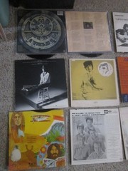 Nine Vintage Classic Rock, Pop, Blues, Folk, Beach LP Record Albums
