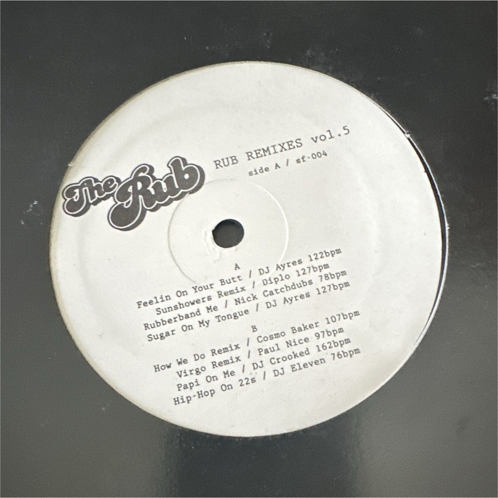 The Rub – Rub Remixes Vol. 5 Smelly Fatso Records 2005 Electronic Remix Vinyl