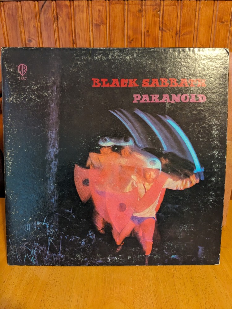 BLACK SABBATH Paranoid WARNER BROS WS-1887 LP 1971