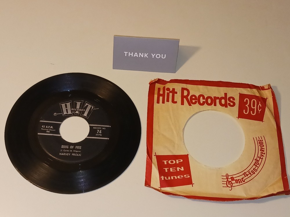 Harvey Frolic Ring Of Fire / On Top Of Spaghetti 45 7″ Hit 1963
