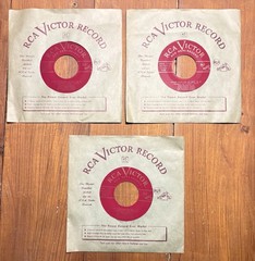 Peter and The Wolf 3 Set Narrated~Eleanor Roosevelt~Boston Symphony 1950~45 RPMs