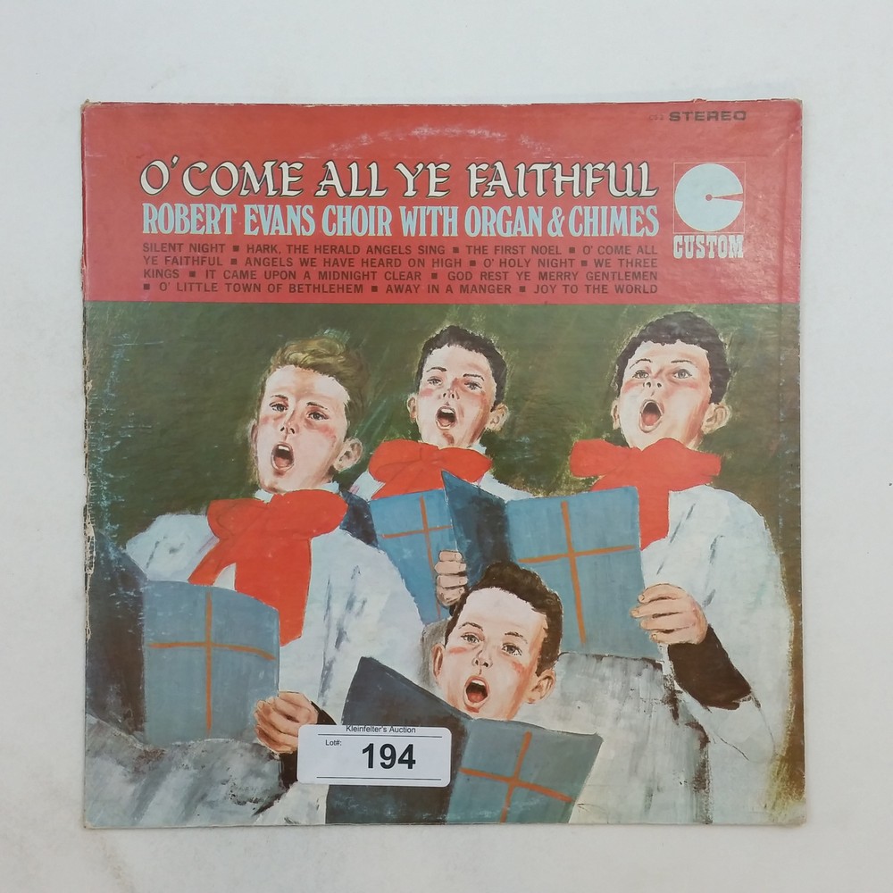 ROBERT EVANS CHOIR O Come All Ye Faithful CS2 LP Vinyl VG Cover VG