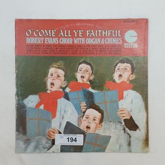 ROBERT EVANS CHOIR O Come All Ye Faithful CS2 LP Vinyl VG Cover VG
