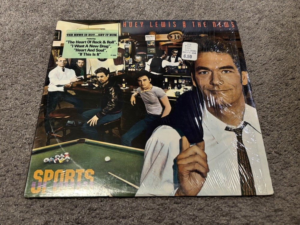 Huey Lewis And The News Sports 1983 Chrysalis Pop Rock 12” Vinyl w/Shrink