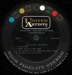 John Barry – Goldfinger (Original Motion Picture Sound Track) (LP) (Good Plus (G